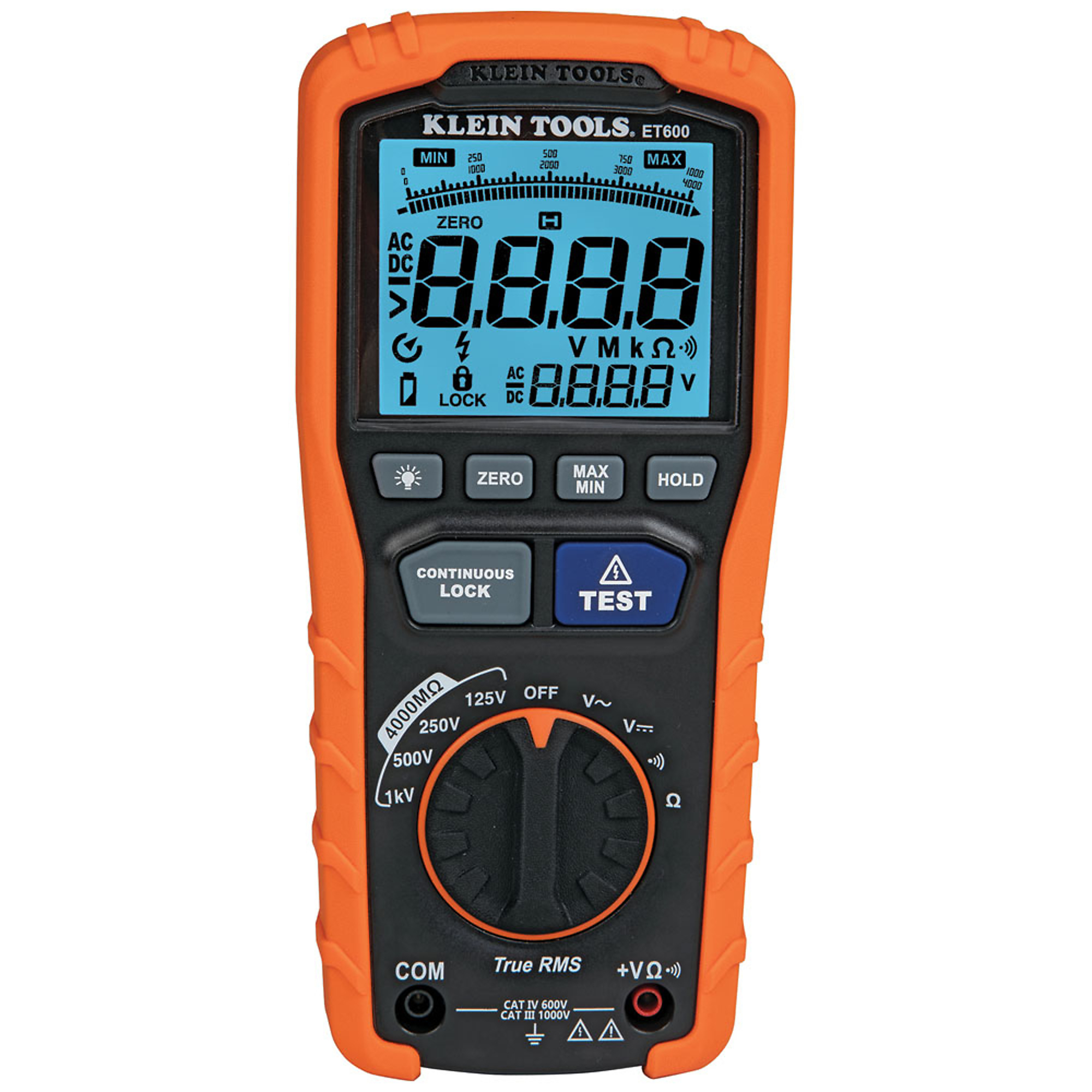 Klein Tools, Insulation Resistance Tester, Model# ET600